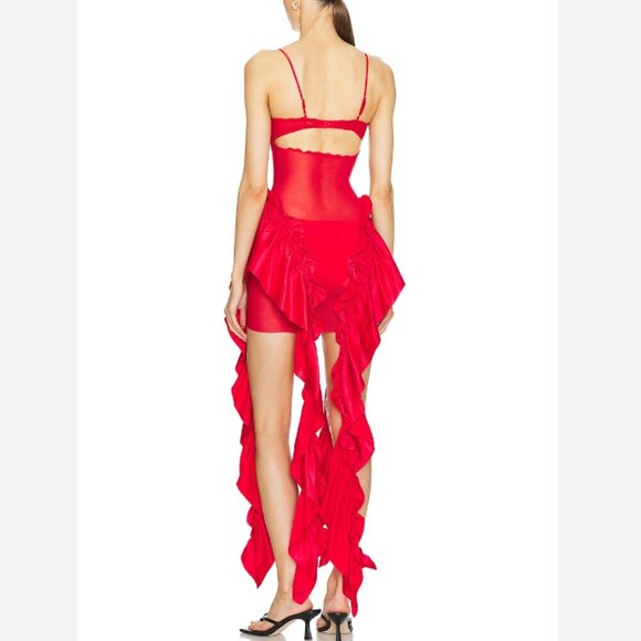 NWT Sketch-Y x REVOLVE Mia Dress in Red size XS - Picture 2 of 6